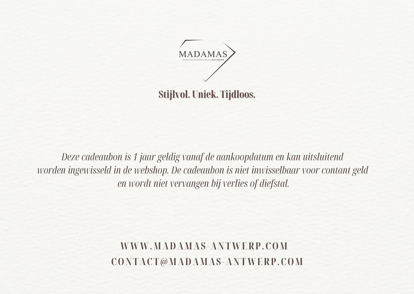 Een geschenk dat schittert - Madamas - Antwerp