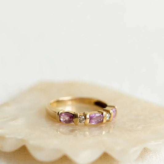 Camille | Vintage Half Eternity ring - Madamas - Antwerp