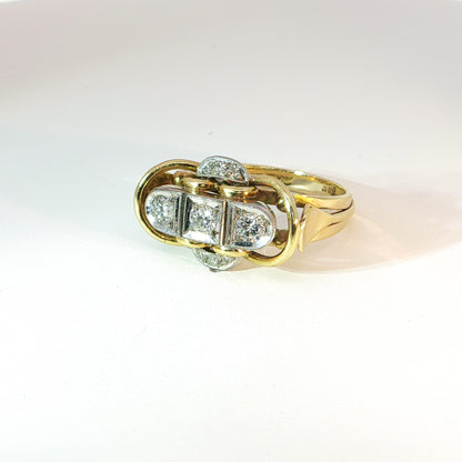 Simone | Vintage Three Stone Ring