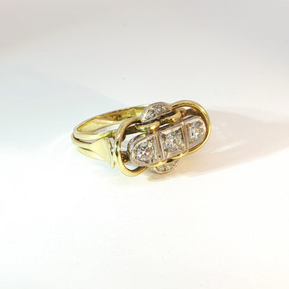 Simone | Vintage Three Stone Ring