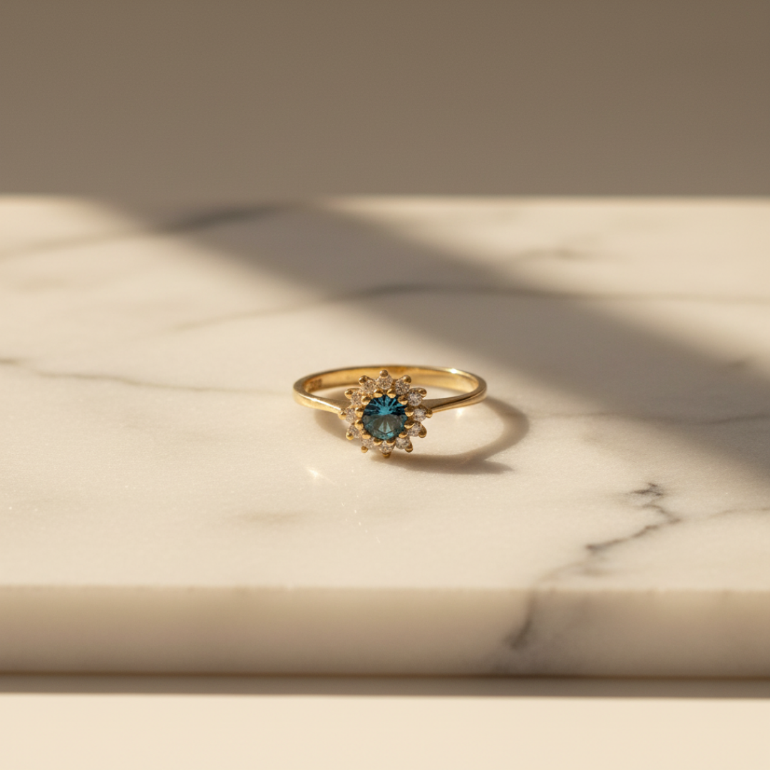 Annelies | Vintage Halo ring