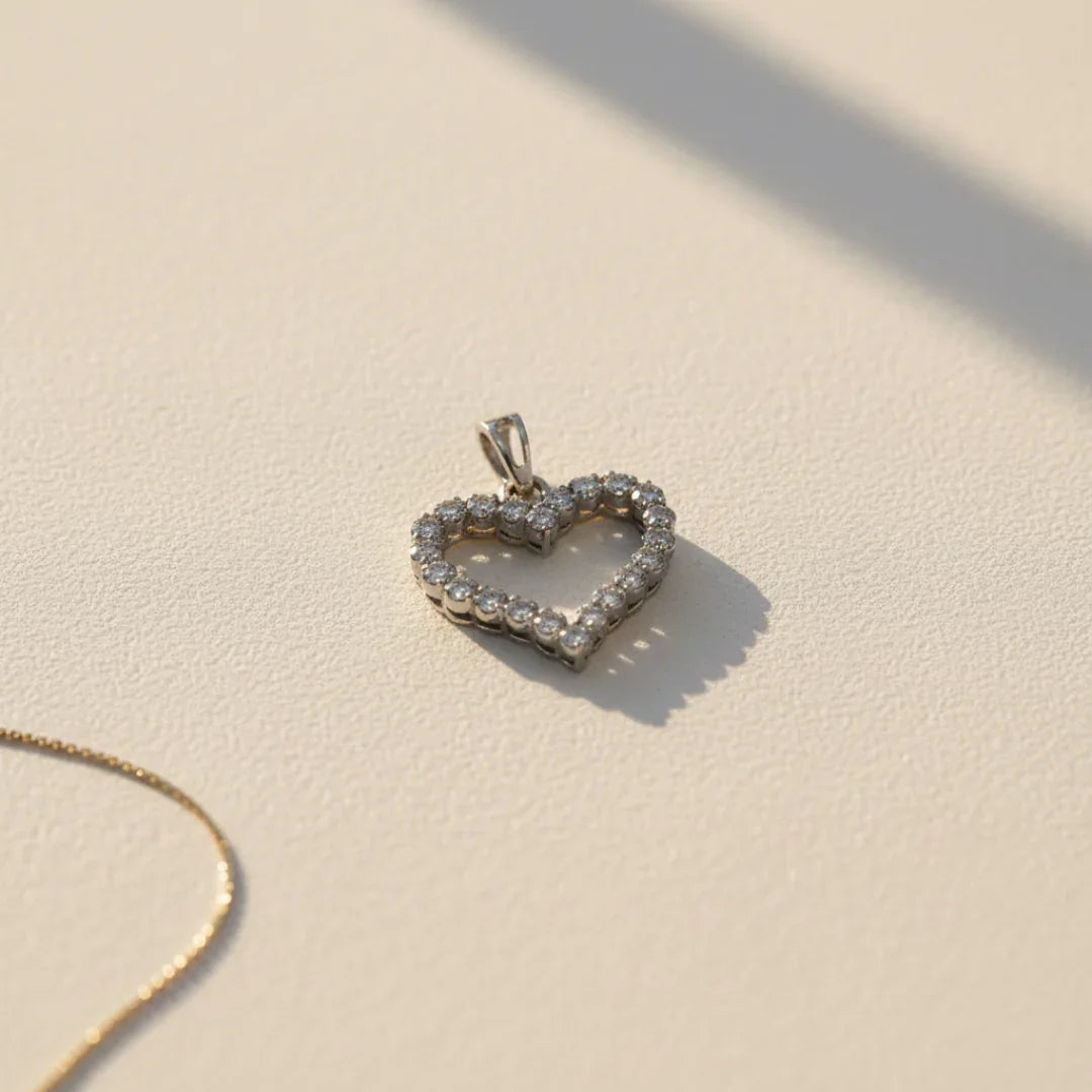Emily | Vintage ketting met hart hanger