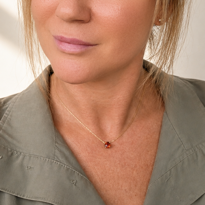 Roya | Fijne ketting met Toermalijn hanger