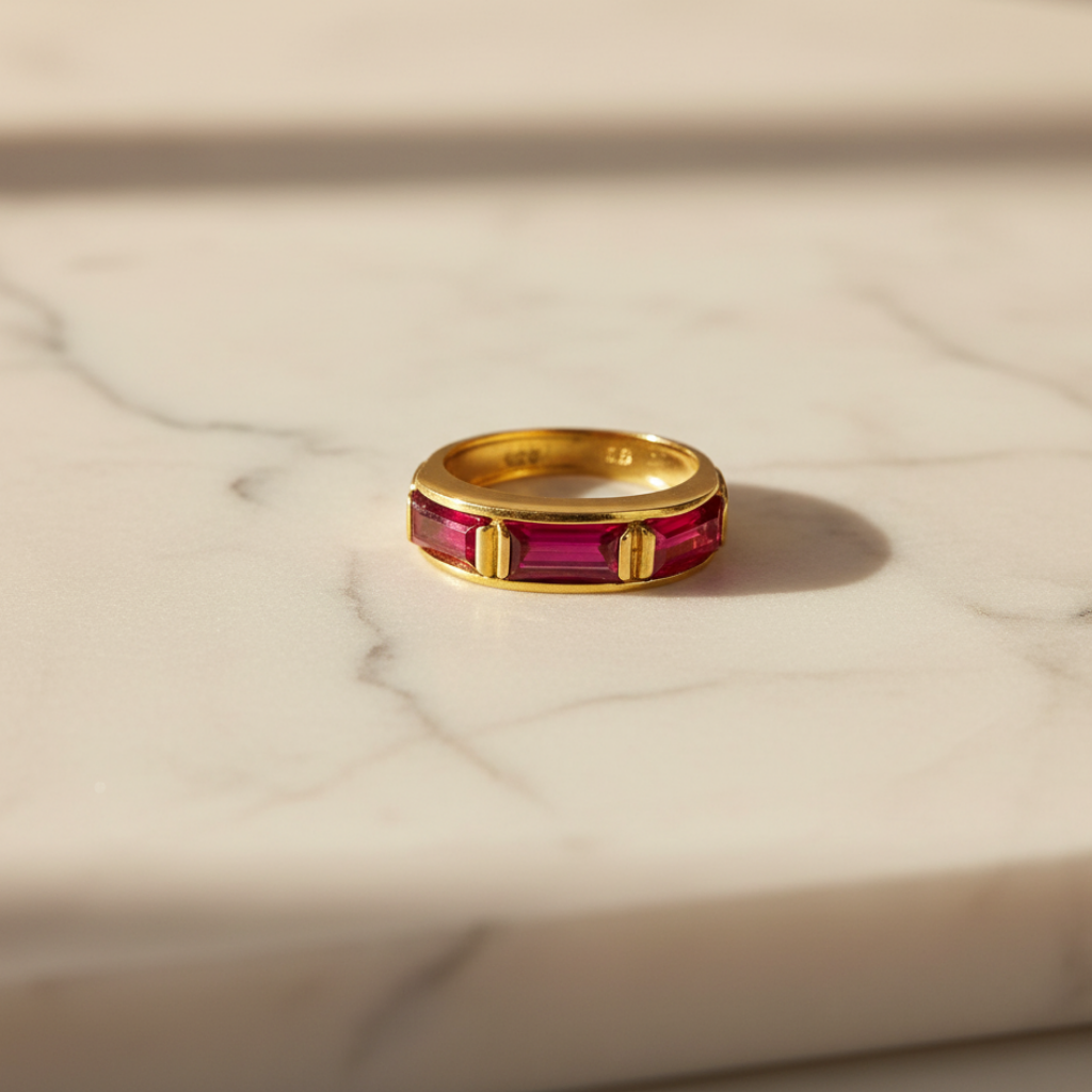 Jade | Vintage Baguette ring