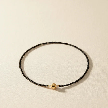 Lea | Collier diamant noir