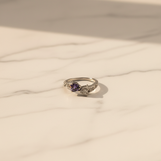 Celestine | Vintage Spinel Toi et Moi Ring