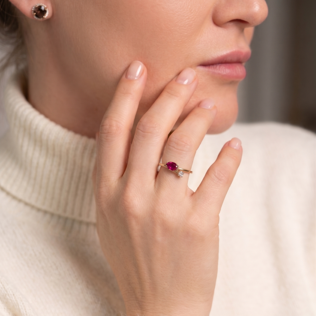 Lorette | Vintage Toi & Moi ring