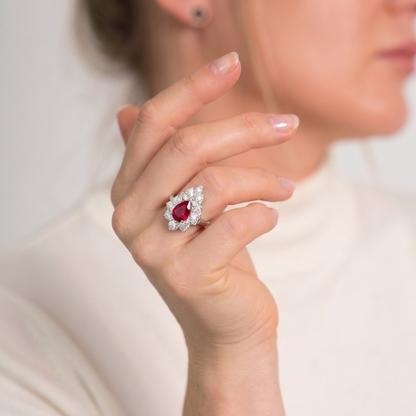 Alien| Vintage Smaragd Entourage-Ring