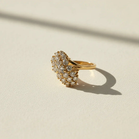 Elodie| Vintage Cluster ring