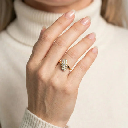 Elodie| Vintage Cluster ring