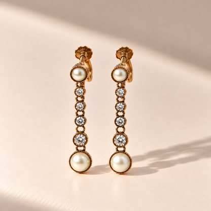 Augustine | Vintage diamanten oorhangers