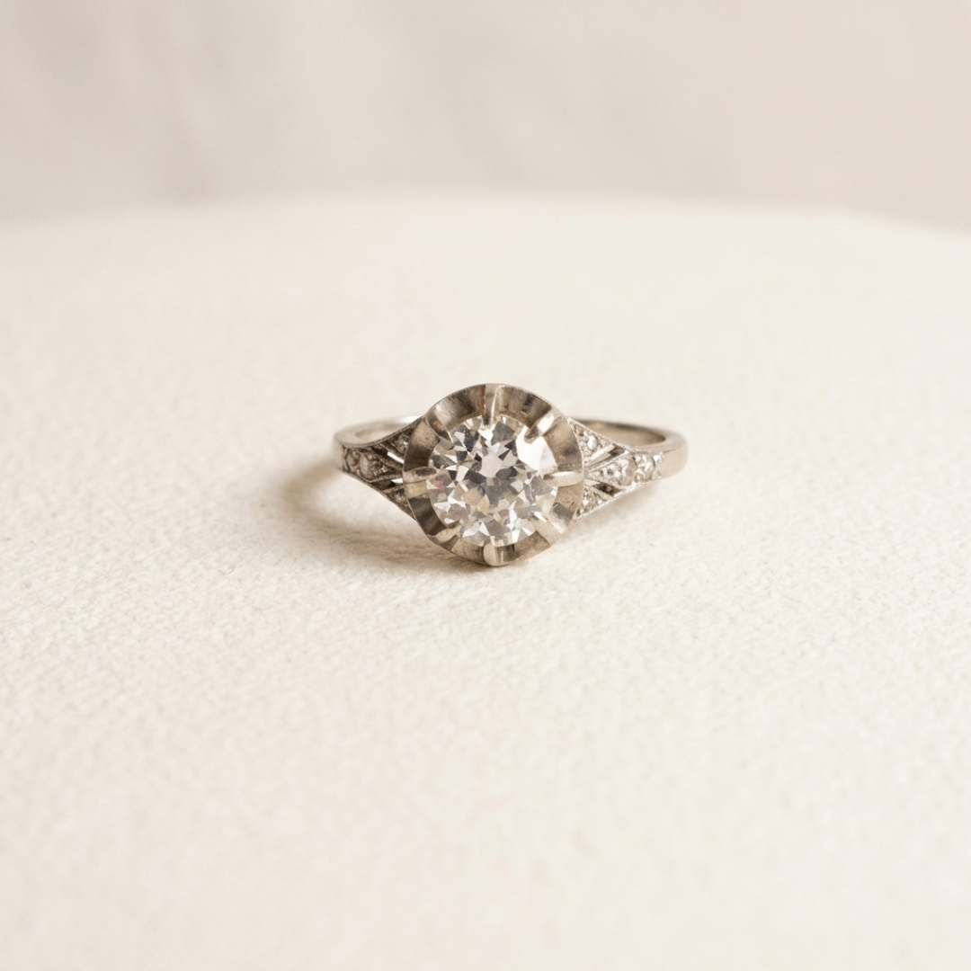 Alien| Vintage Smaragd Entourage-Ring