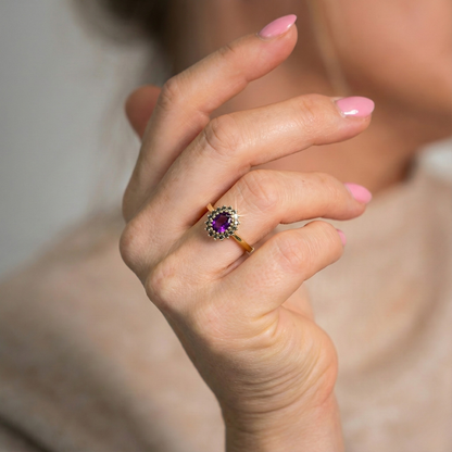 Suzanna | Vintage Halo Ring