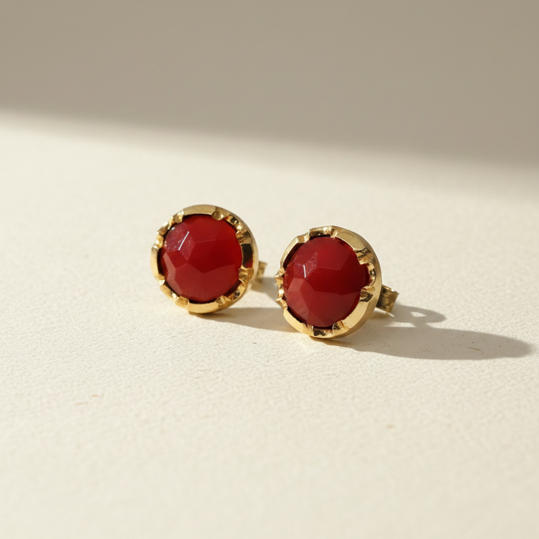 Esther | Vintage Carneool Studs