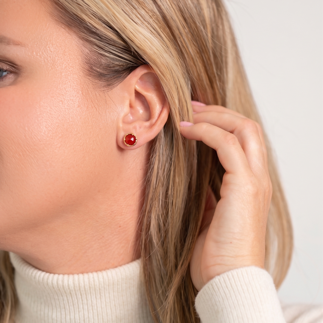 Esther | Vintage Carneool Studs