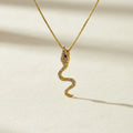 Tina | Vintage ketting met slangenhanger