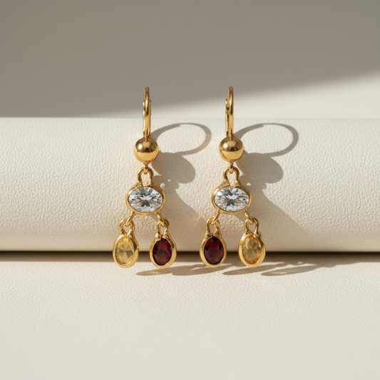 Annelies | Vintage Drop Oorbellen