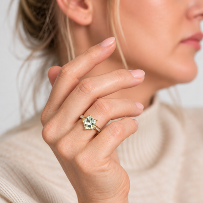 Alien| Vintage Smaragd Entourage-Ring