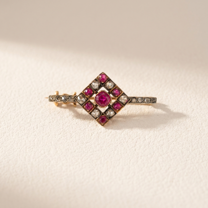 Emilie | Vintage Diamantenbrosche