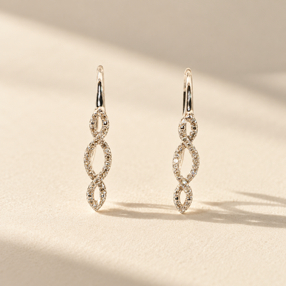 Clémantine | Vintage Diamanten Oorhangers