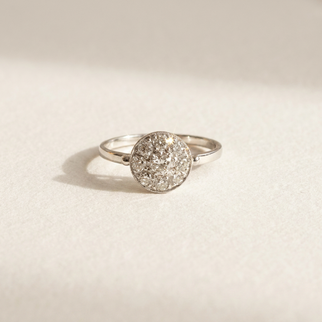 Alien| Vintage Emerald Entourage Ring