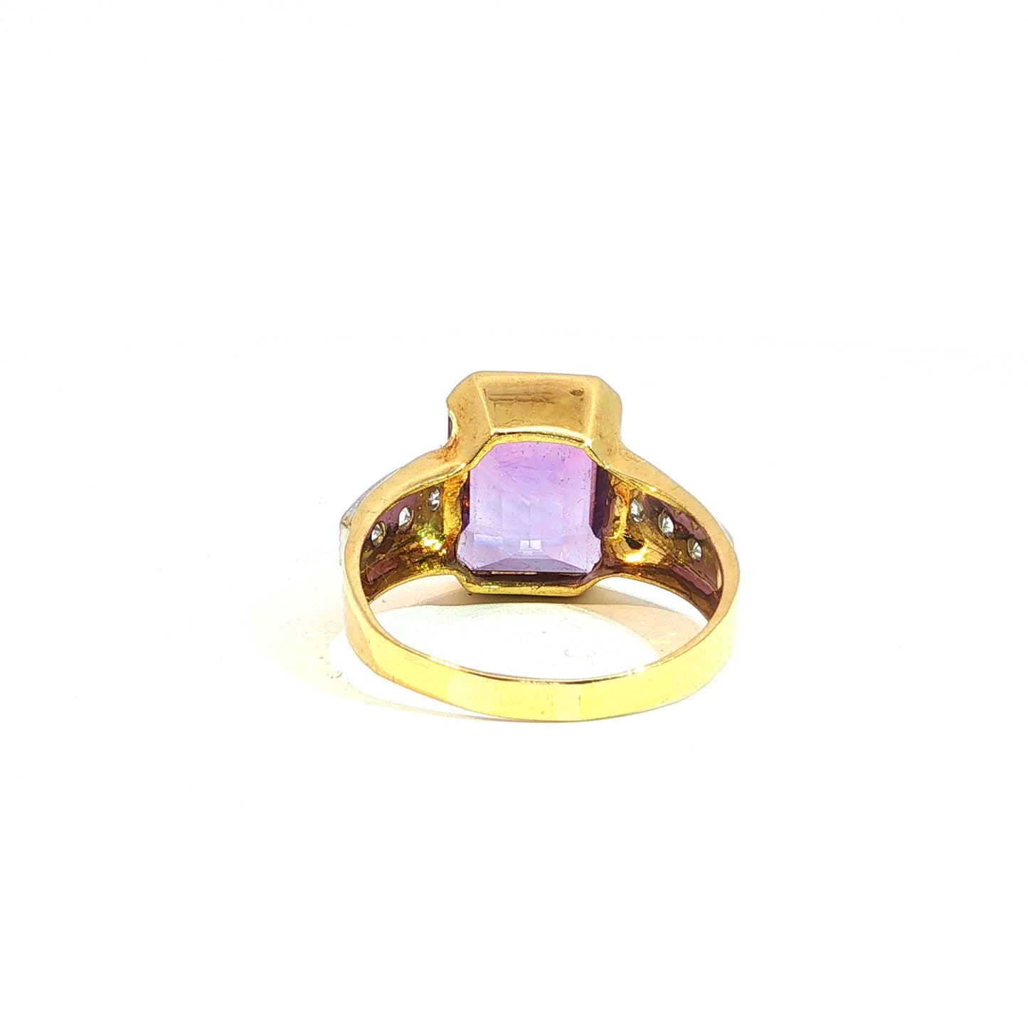 Alien| Bague entourage vintage en émeraude