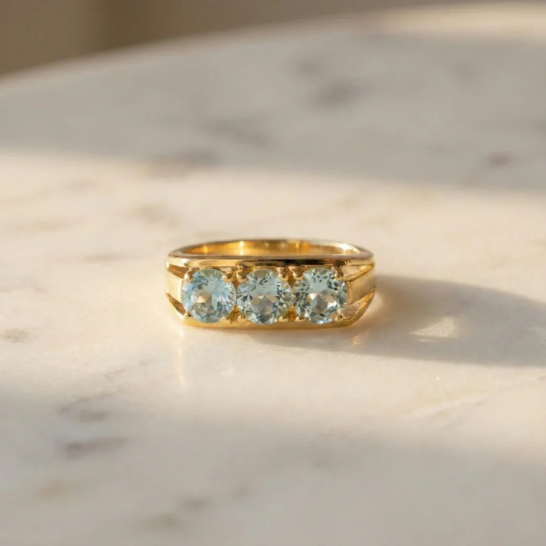 Cécile | Vintage three stone ring
