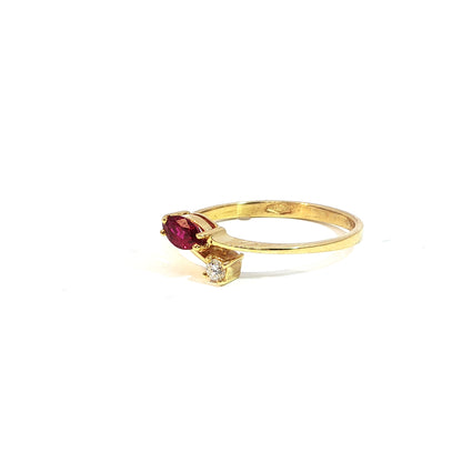 Lorette | Vintage Toi & Moi ring