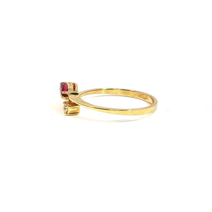 Lorette | Vintage Toi & Moi ring