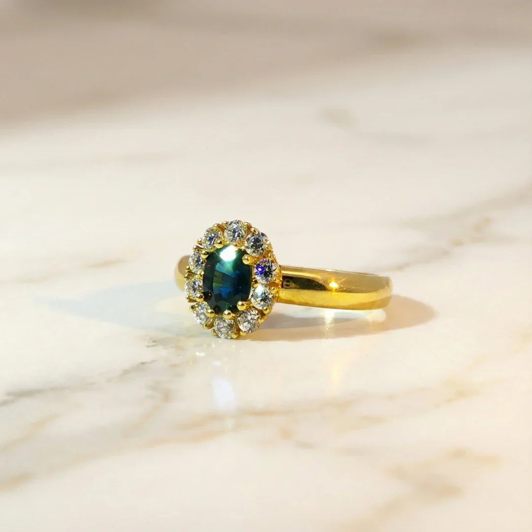 Mathilde | Vintage halo ring