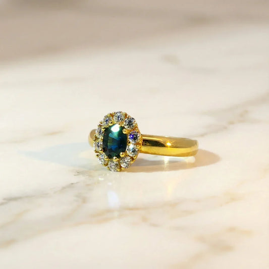 Mathilde | Vintage halo ring