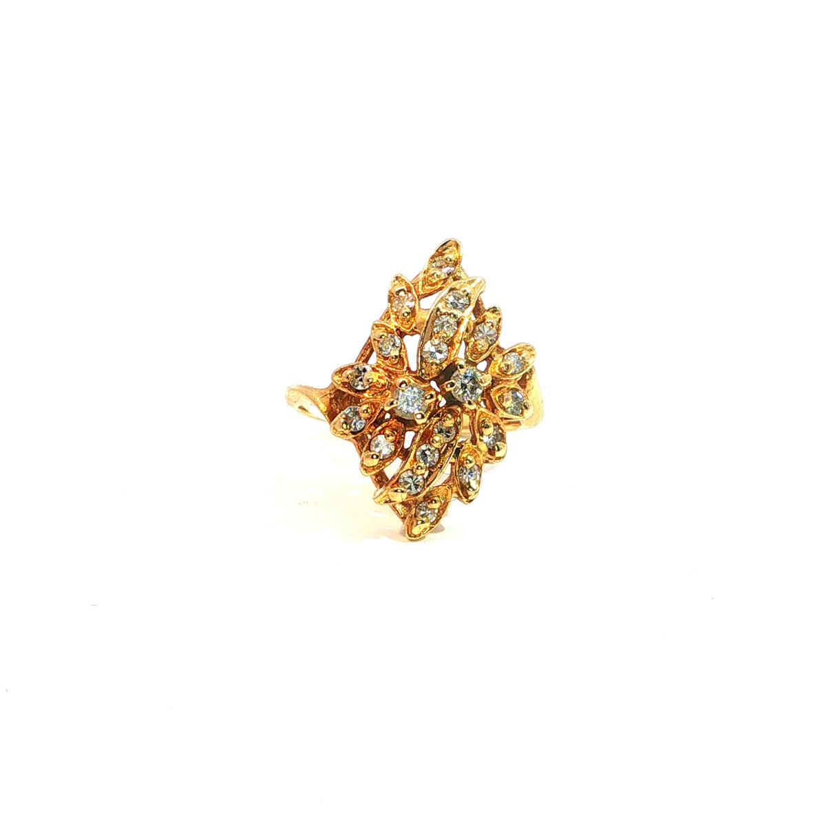 Roseline | Vintage Diamanten Clusterring