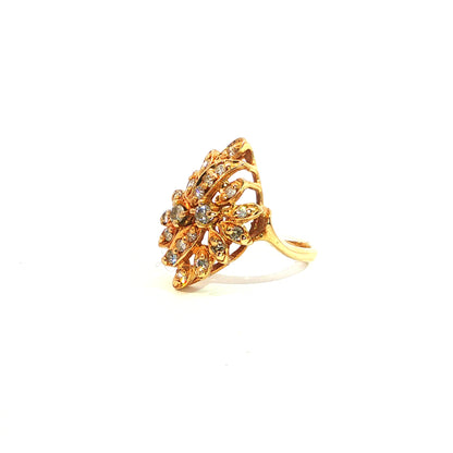Roseline | Vintage Diamanten Clusterring