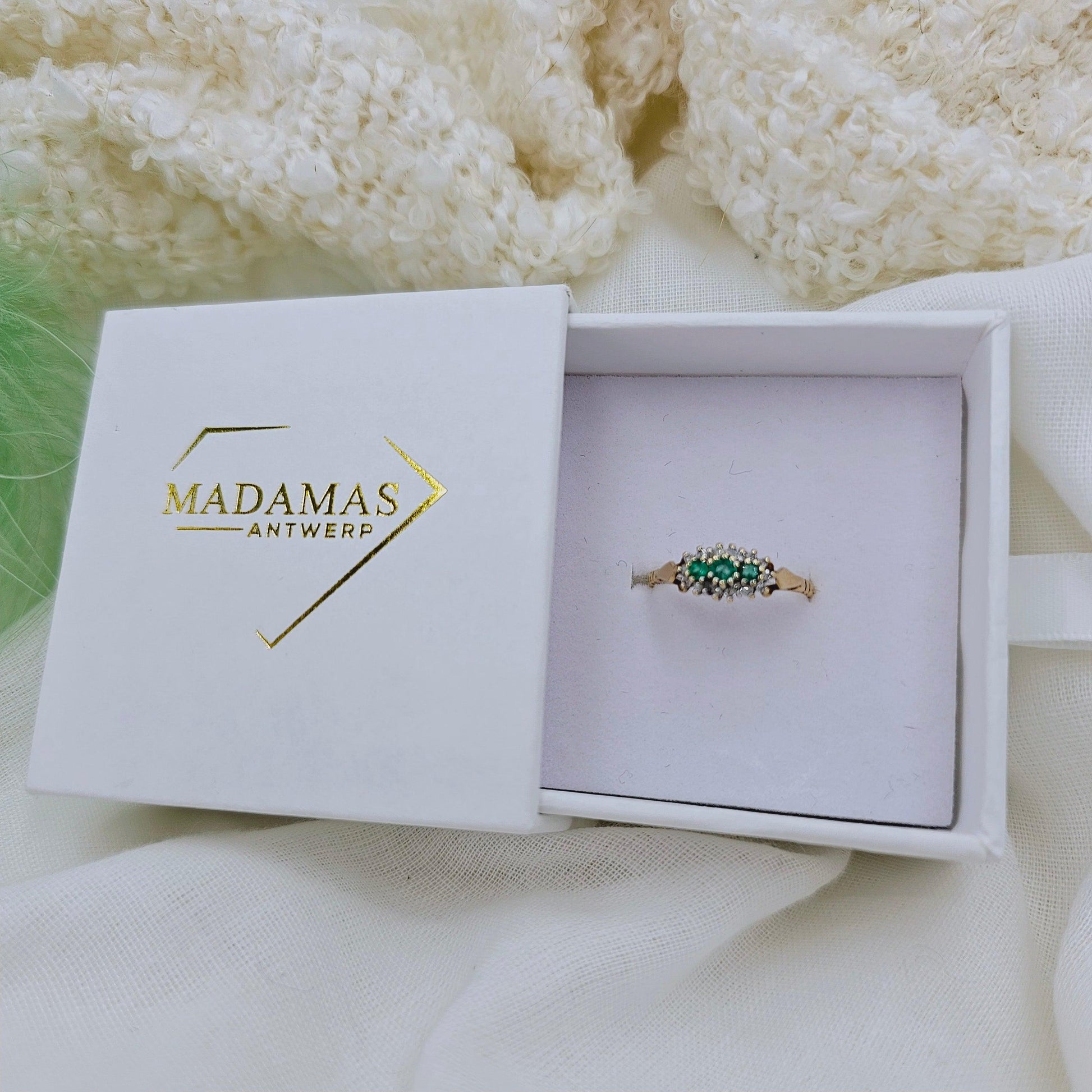 Cecilia | Vintage Smaragd & Diamant - Madamas - Antwerp