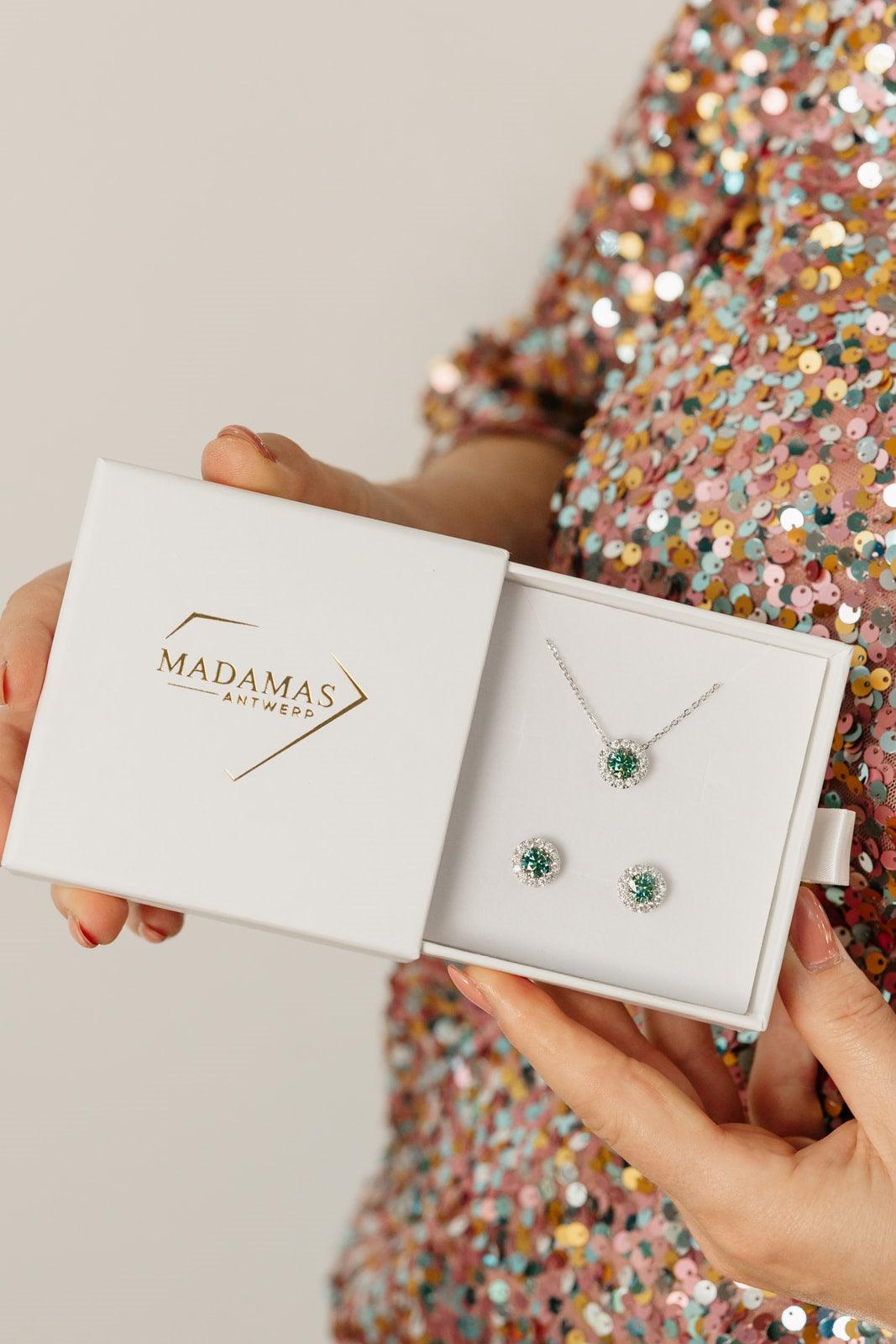 Halo Studs| Moissanite Diamant - Madamas - Antwerp