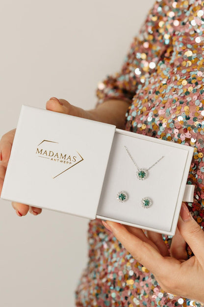 Halo Studs| Moissanite Diamant - Madamas - Antwerp