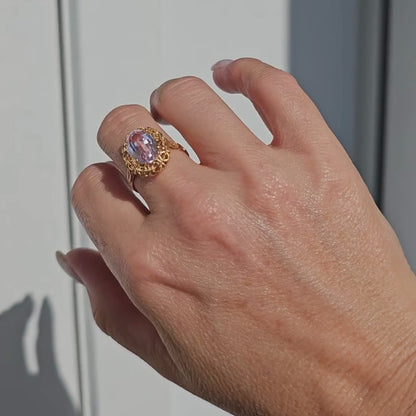 Alien| Vintage Smaragd Entourage-Ring