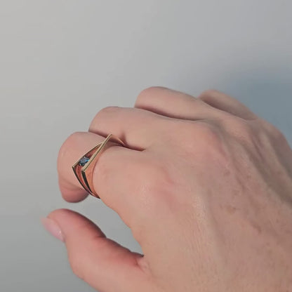 Alien| Vintage Smaragd Entourage-Ring