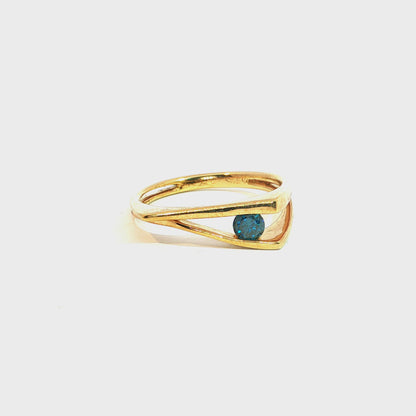 Alien| Vintage Smaragd Entourage-Ring