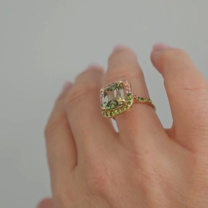 Alexa | Statement ring met Watermeloen Toermalijn