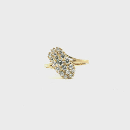 Elodie| Vintage Cluster ring